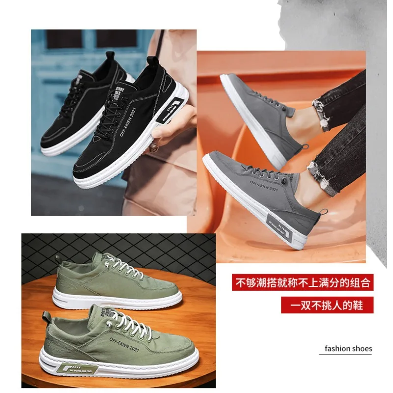 2024 neue Herren Eis Seide Canvas Schuhe vielseitige weiche Sohle Casual Sport Herren schuhe bequeme Retro atmungsaktive Board Schuhe