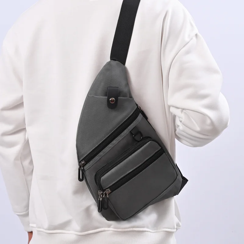 

Мужская водонепроницаемая сумка для пистолета из ткани Оксфорд, тактическая сумка через плечо, облегающая сумка на одно плечо большой вместимости с несколькими карманами