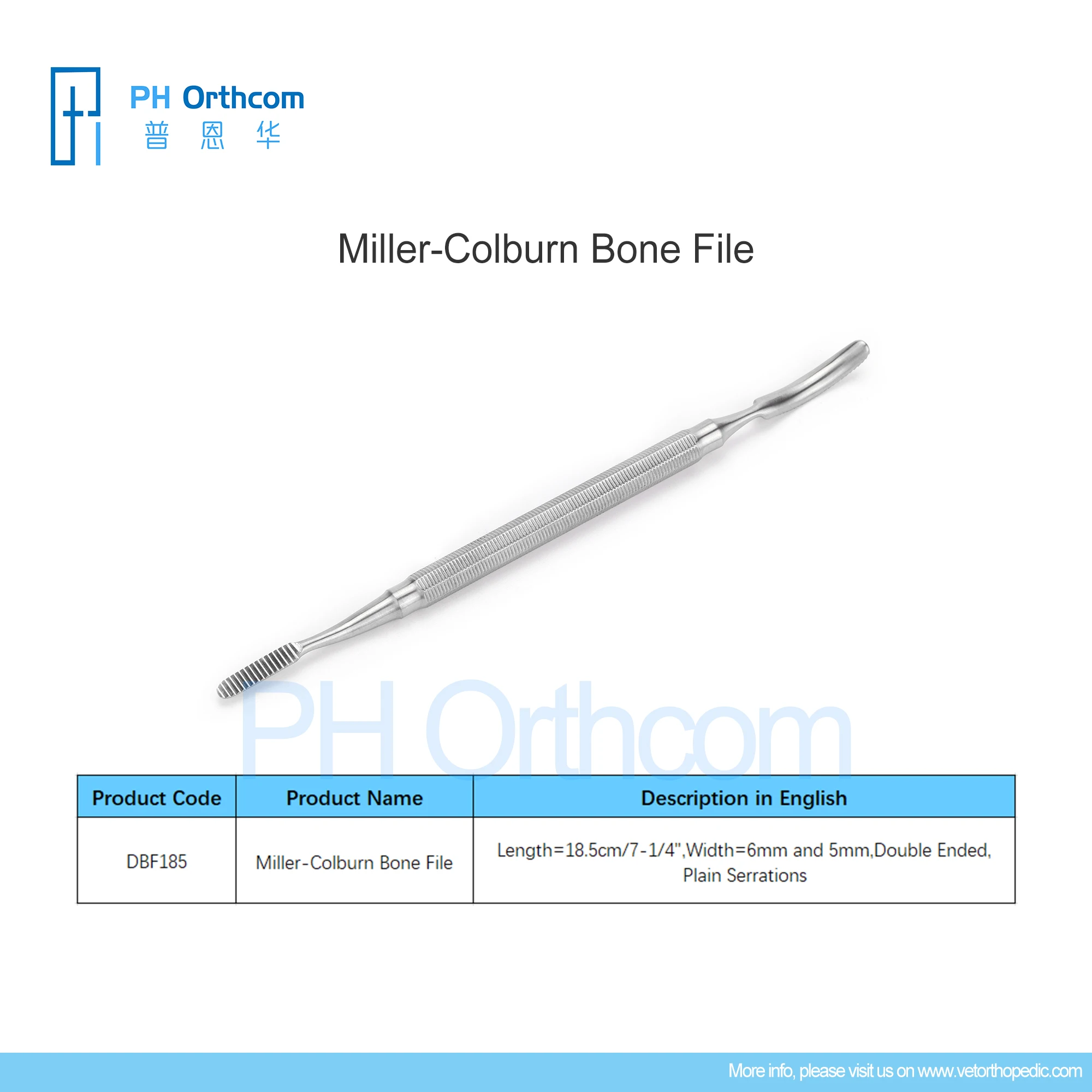 

Miller-Colburn Bone Rasp Veterinaria Pets Mascotas Surgical Instruments Medical Supplies and Equipment