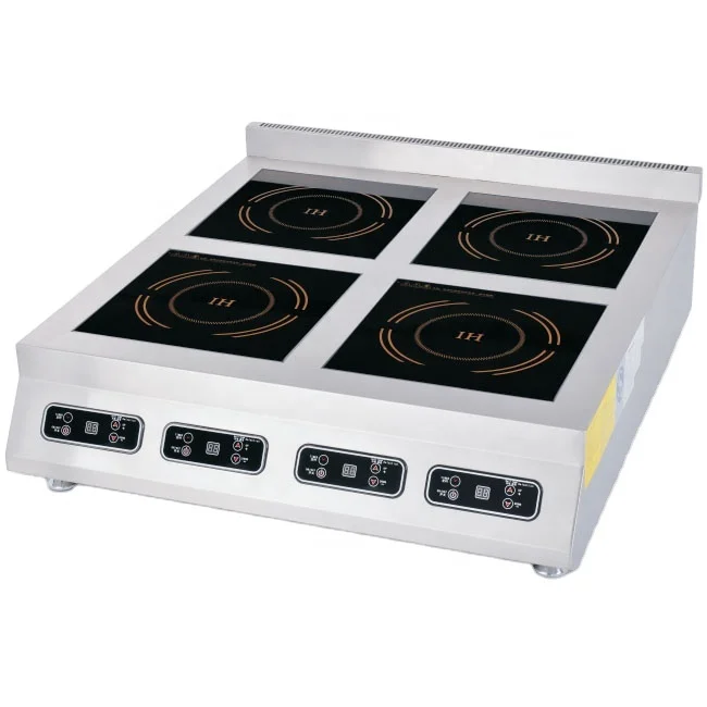 4 Burner Flat Industrial Commercial Induction Cooker Cooktops OEM Stove Top Hob Hot Plates Kitchen Electric Cooker