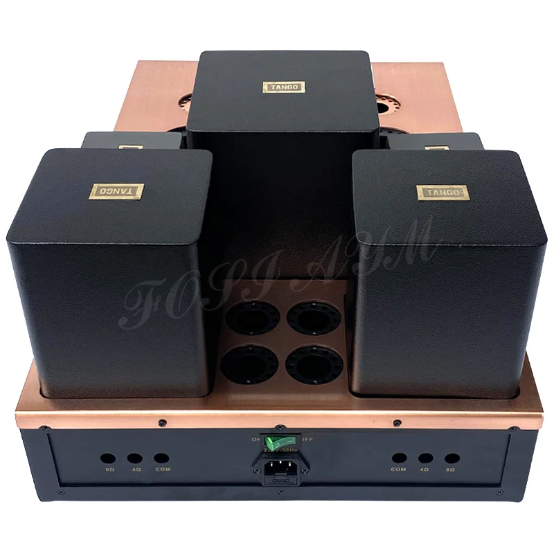 380 × 100 × 600 مم FOSI AYM طبق الأصل من كوندو حافظة مضخم الصوت المطلية بالنحاس، 211/845/805/GM70 هيكل مُضخّم صوت مفرغ، صندوق ذاتي الصنع