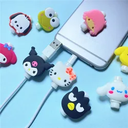 MINISO Sanrio Cable Protector Wire Organizer Winder Saver For iPhone Samsung Huawei USB Charging Cable Data Line Cord Cover