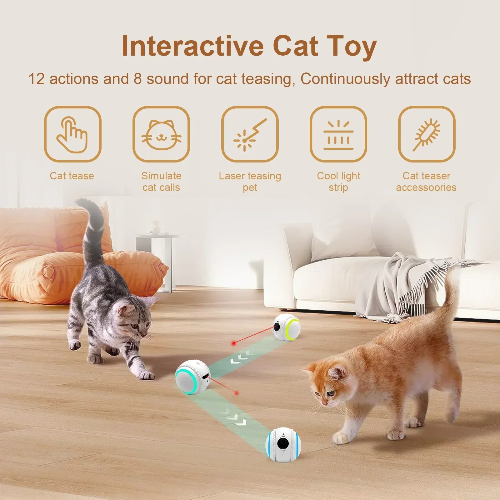 Pet Cat Camera XBO R2 Companion Robot HD Intelligent Voice Recognition Robot AI Wifi Camera Pet Recognition Auto Alarma Robocam