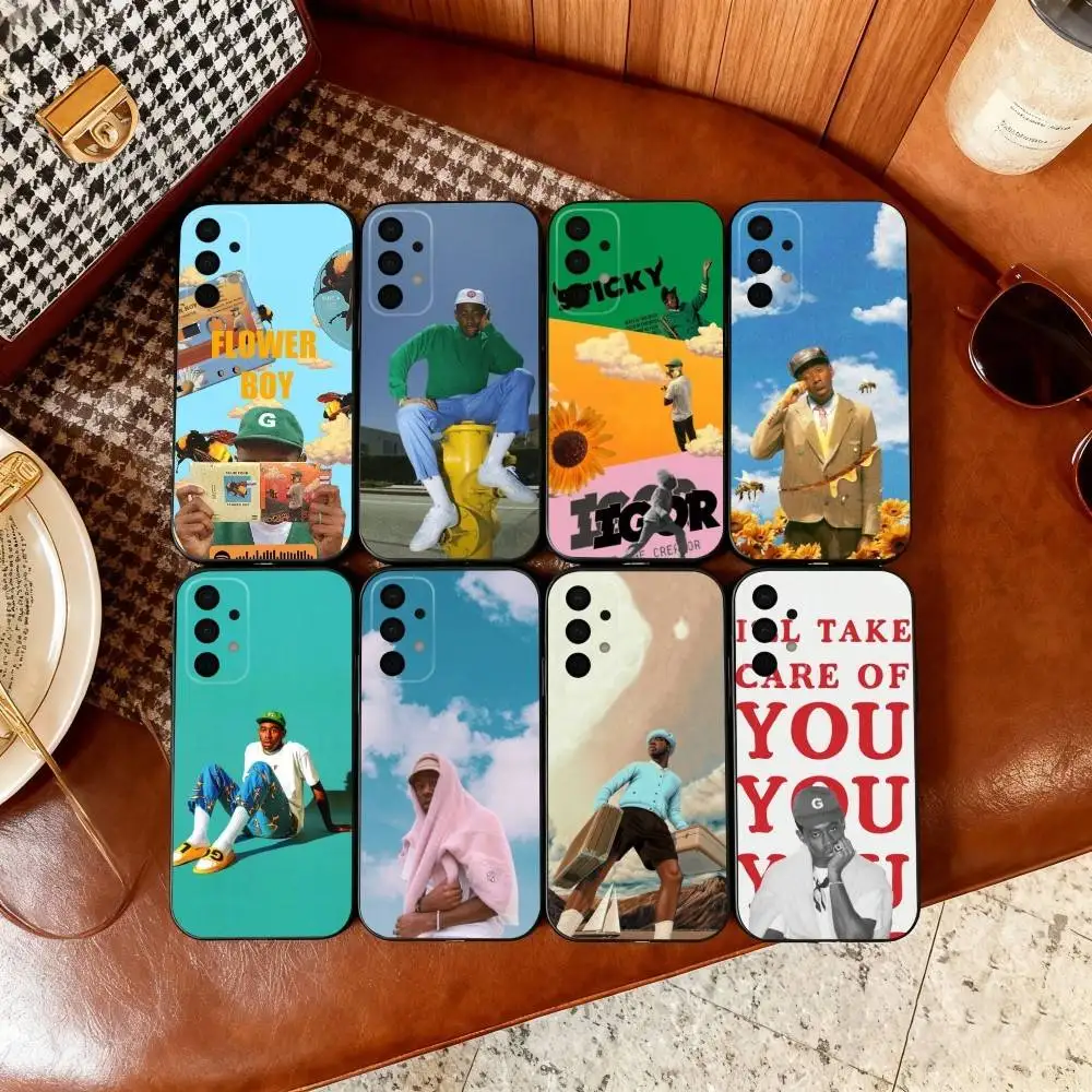

Singer T-Tyler The Creator Phone Case For Samsung Galaxy A73,A72,A71,A70,A53,A52,A51,Soft Silicone Black Cover