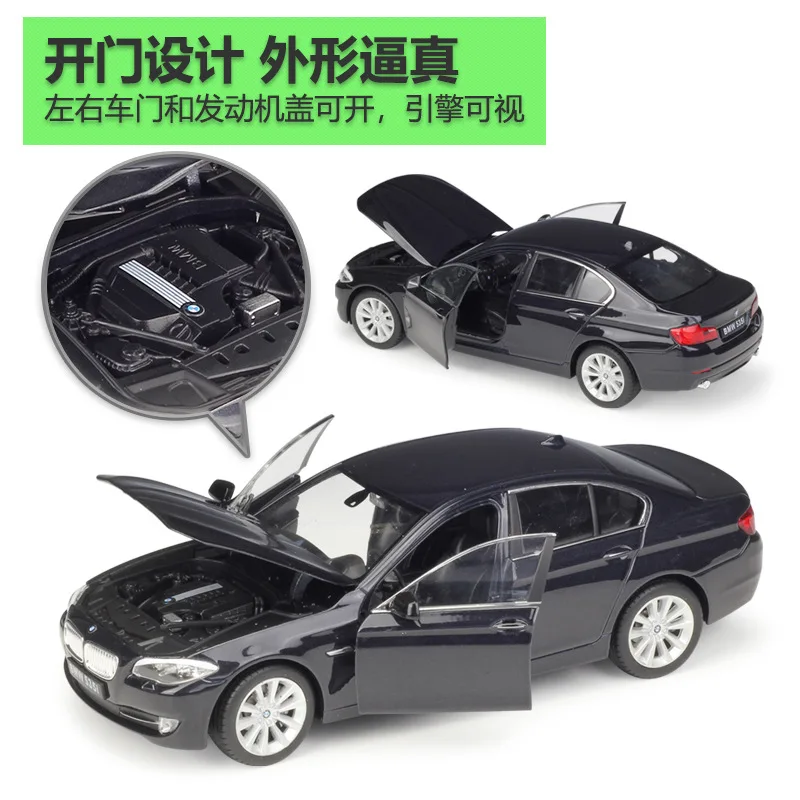 Welly 1:24 Bmw 5 Series Sedan 535i Imitation Alloy Car Model Adult