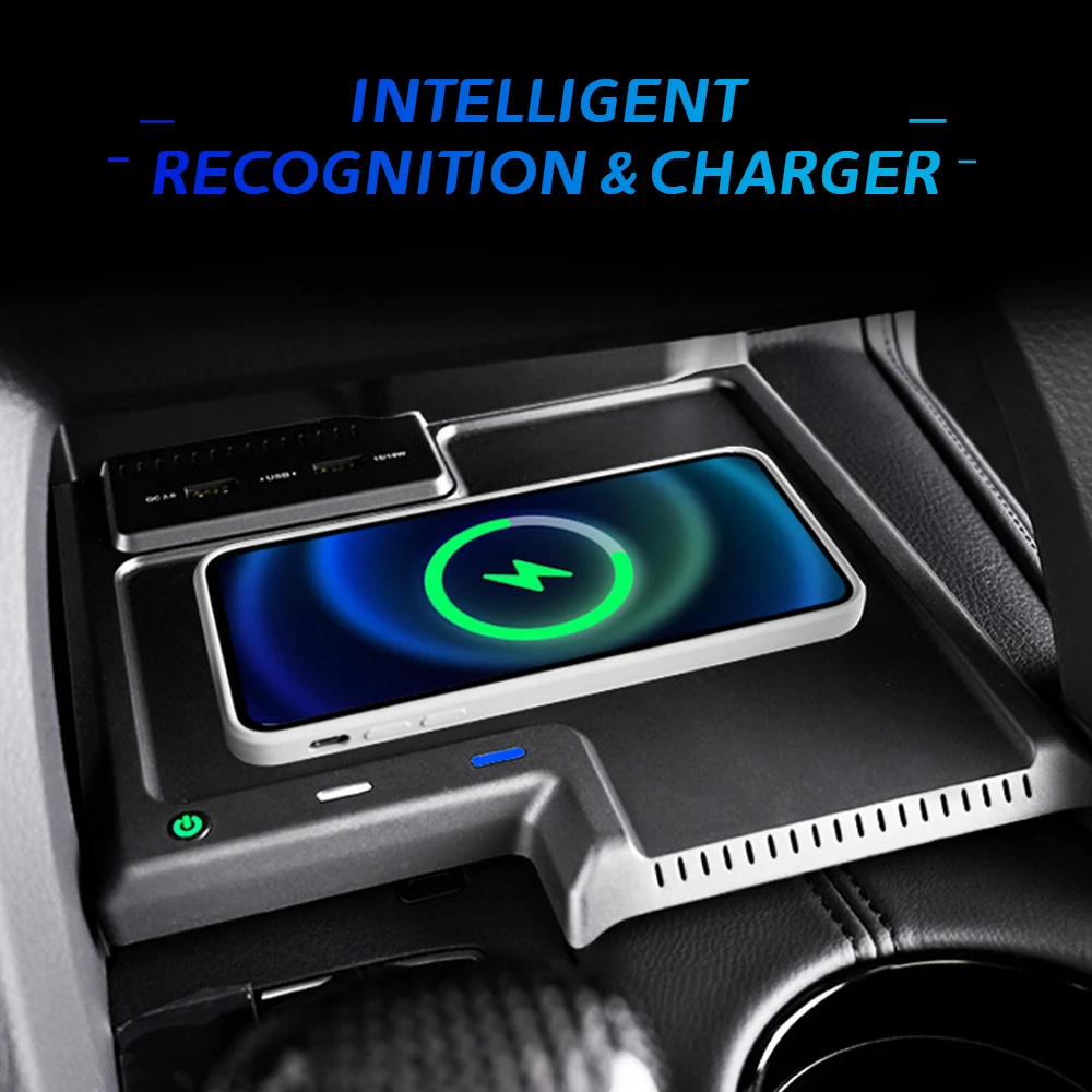 For Toyota Avalon 2019-2021 LHD Car Wireless Charger Pad Phone Charging Holder Plate Compatible with Various Models