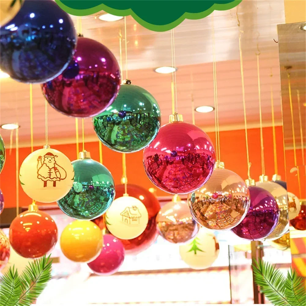 Ceiling Silver Light Tree Spheres Decor Large Christmas Red Gold 20/25/30cm Wedding Ornaments Decorations Balls Giant Big