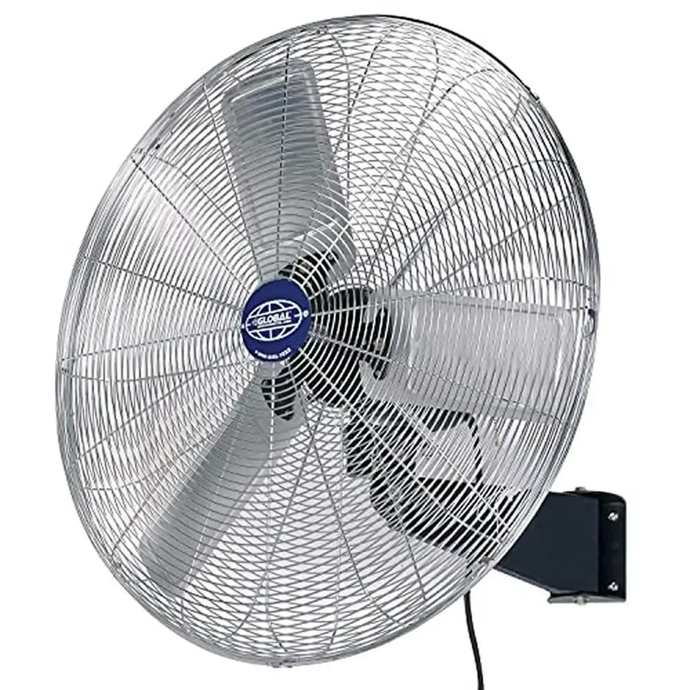 30 Inch Industrial Wall Mount Fan 10,000CFM 1/2HP Electric Blower Metal Pull Chain Control