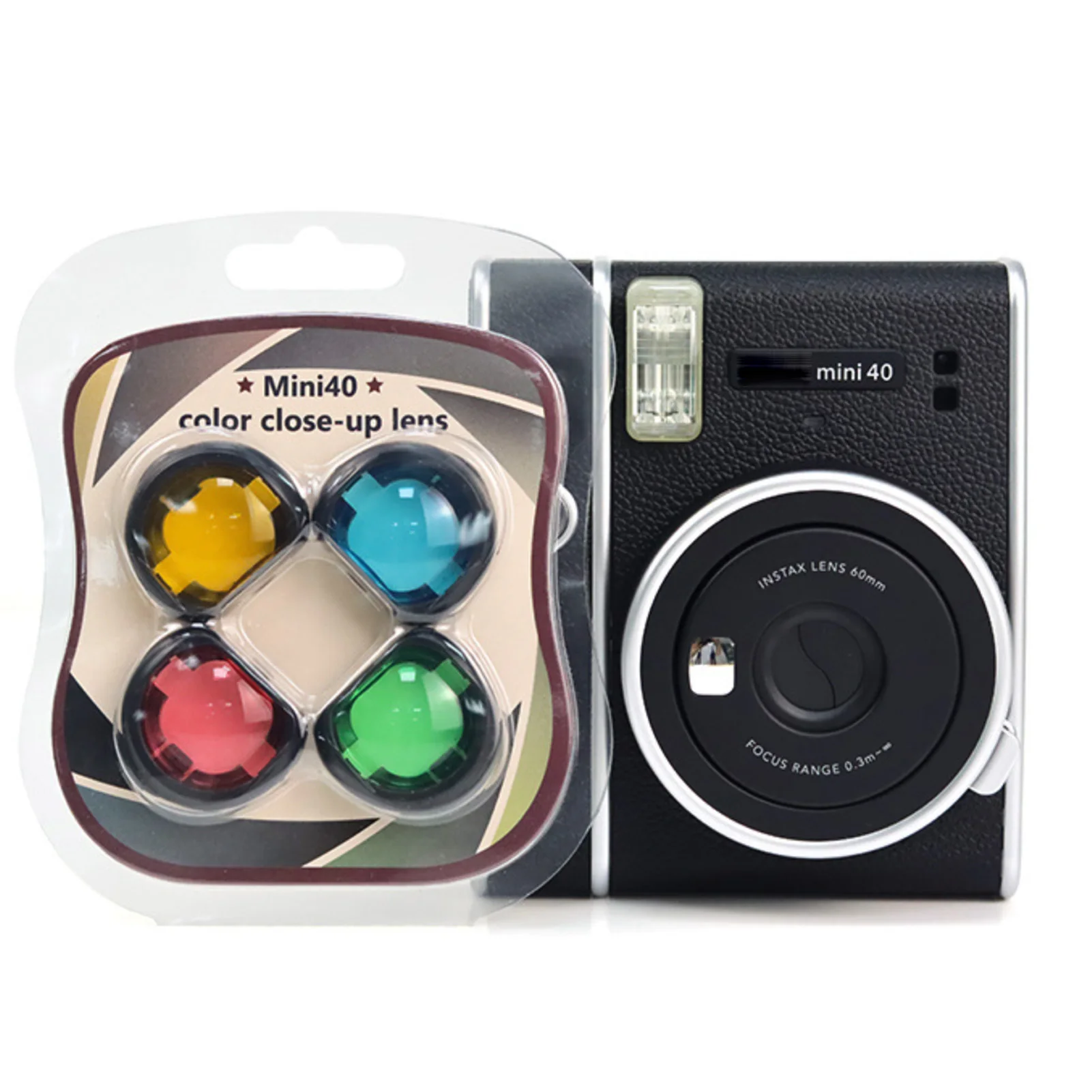 Mini 40 Camera Colorful Camcorder Cute Close-up Colored Lens Filter Set for Fujifilm instax Mini 40 Camera  Accessories