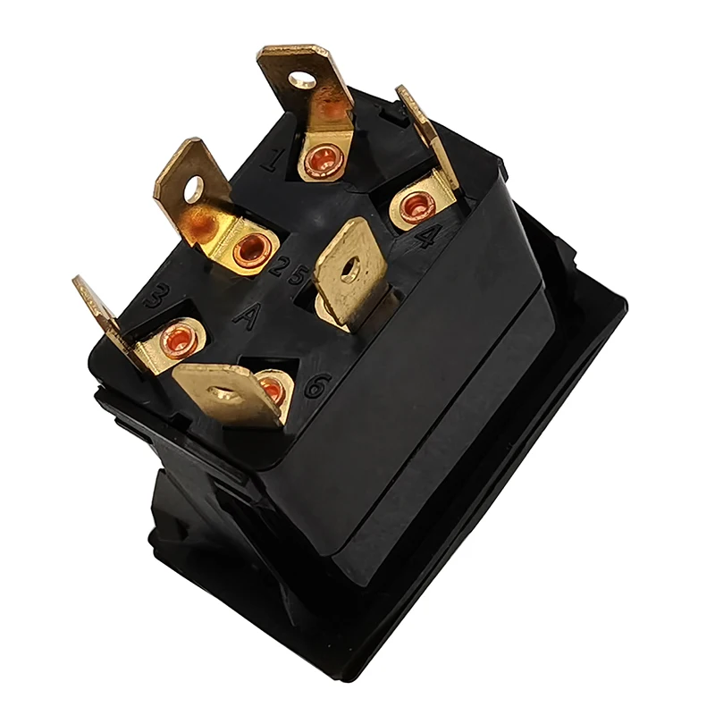 إلى الأمام عكس القطبية الروك التبديل DPDT 12 فولت تيار مستمر موتور التحكم RV السلطة جاك تحويلة/RET الأزرق Led (ON) OFF (ON) ، ON OFF ON