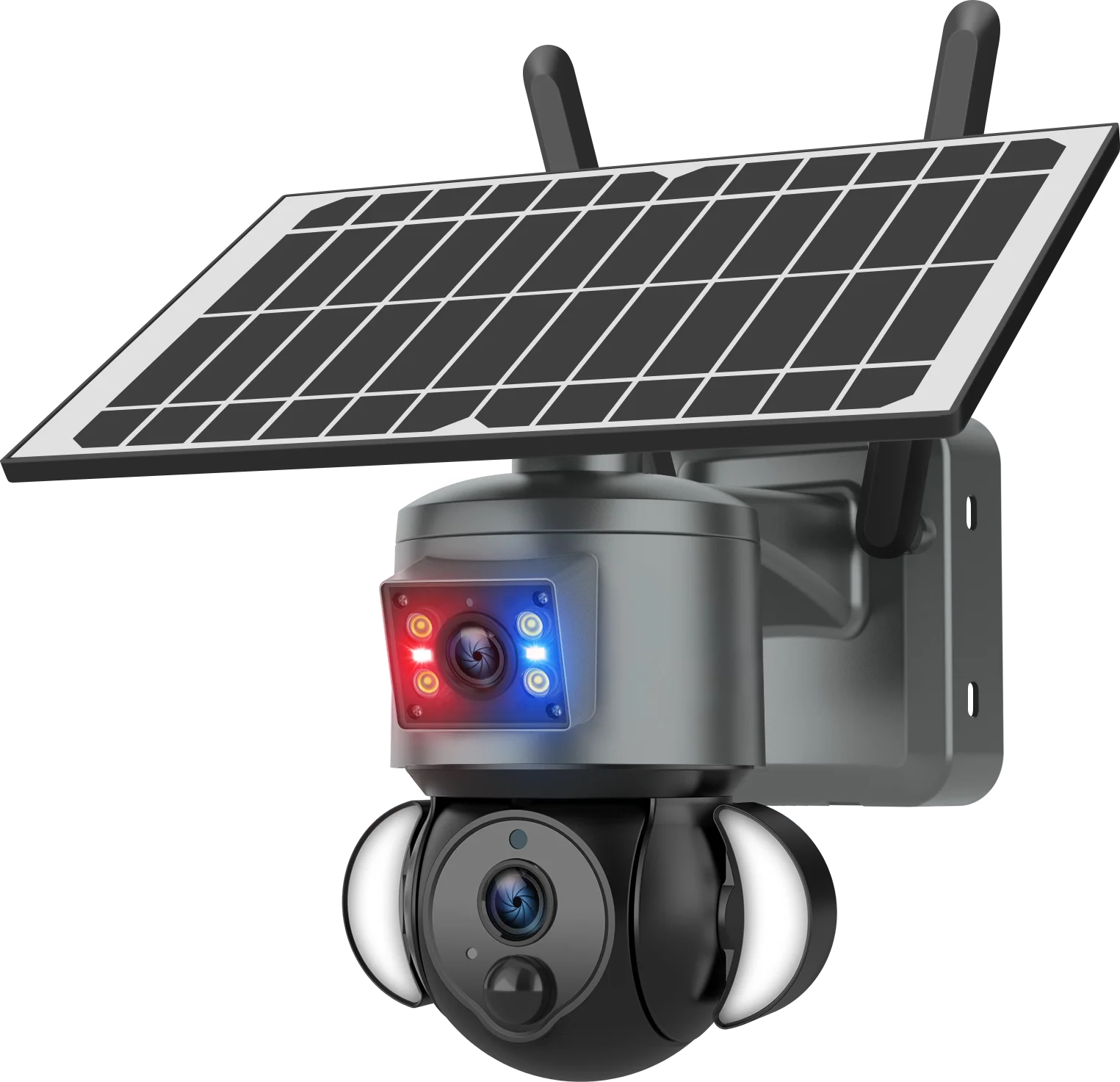 Ubox APP 6MP Dual  Lens Solar Power 4G /wifi PTZ IP Dome Camera Full Color AI Humanoid Detection  Security CCTV Baby Monitor