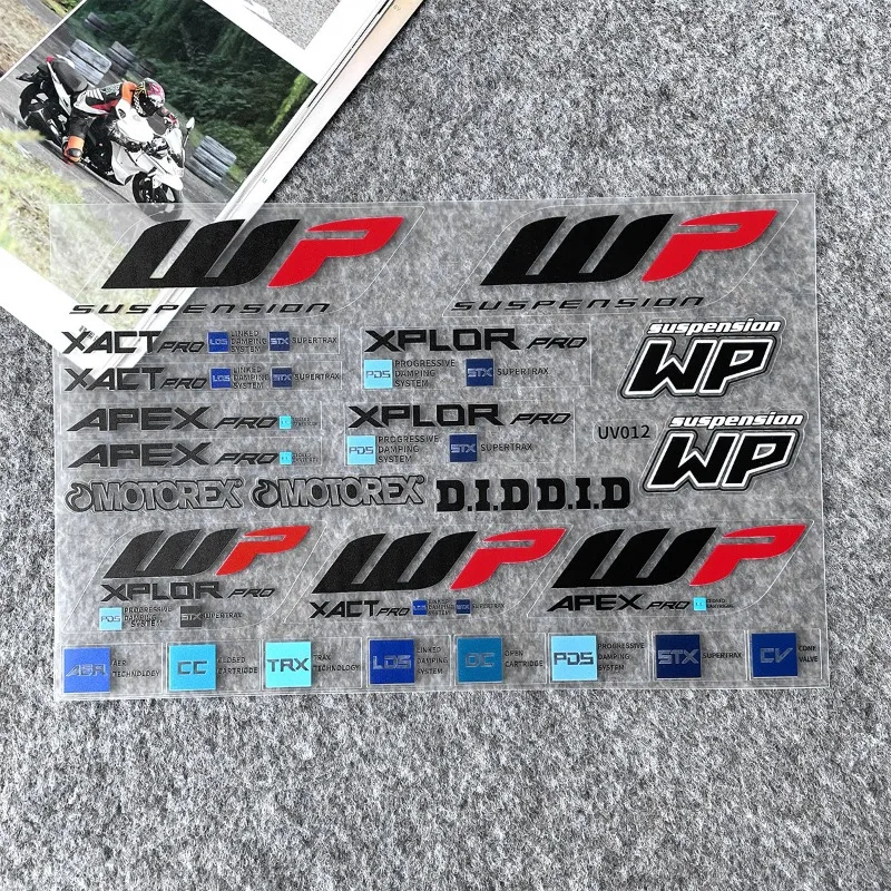 NEW WP Motorcycle Shocker Stickers WP Suspension Fork Damper Decal MotorBike Accessories For Ktm Duke390 790 1290