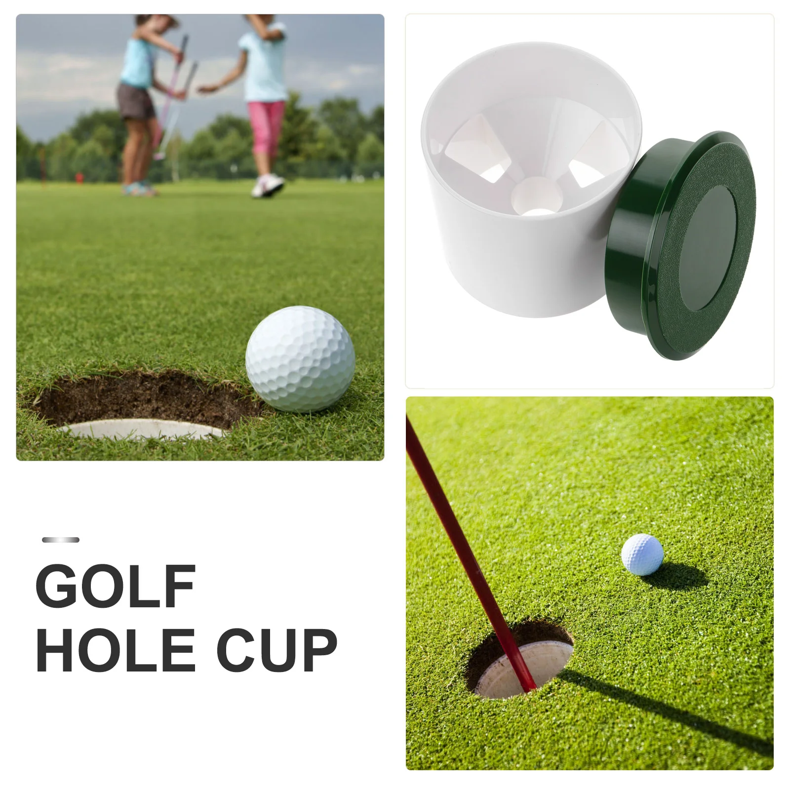 Couverture de tasse de trou de golf, gazon extérieur, ABS, golf, équipement d'entraînement de putting, accessoires