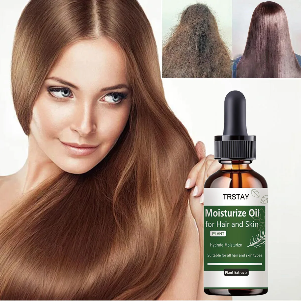 TRSTAY Rosemary Essential Oil Hair & Scalp Strengthening Nourishment Healthy Safe Beauty Hair Activation for Overall Hair Health