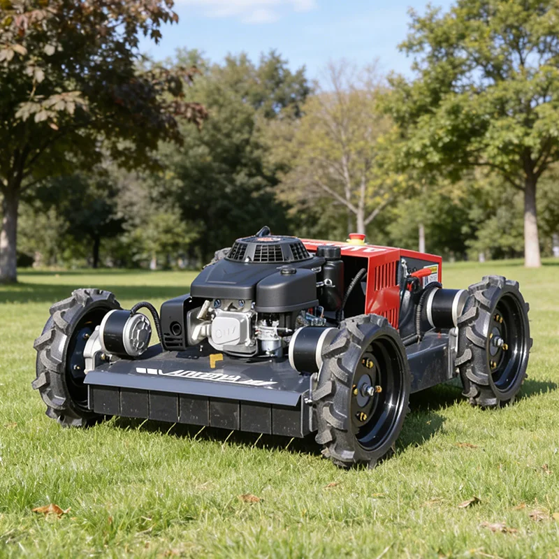 

Customized Professional high-power four stroke wireless remote control self-propelled lawn mower for the European and A