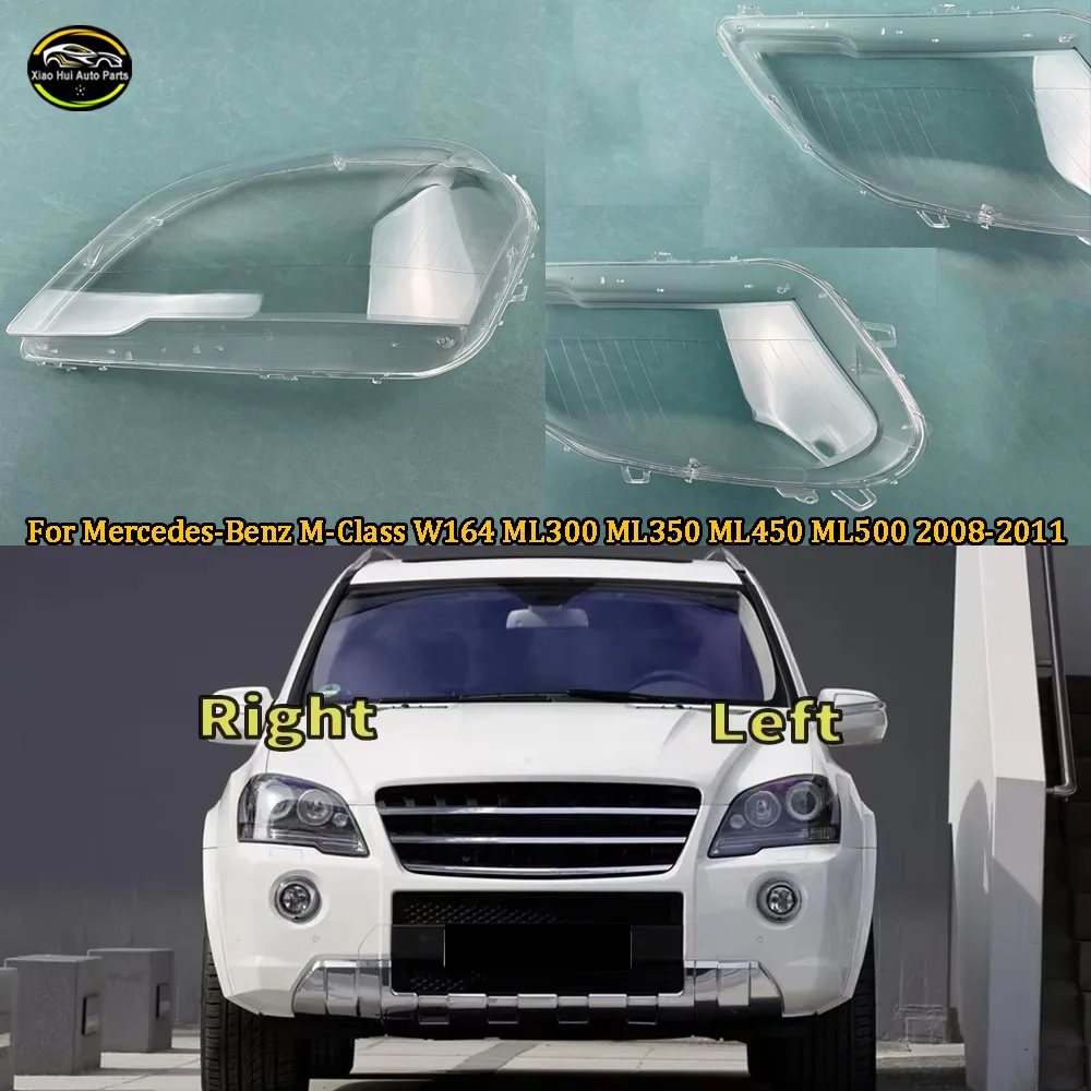 Headlight Cover Shade Lampshade Lens Headlamp Shell Plexiglass For Mercedes-Benz M-Class W164 ML300 ML350 ML450 ML500 2008-2011