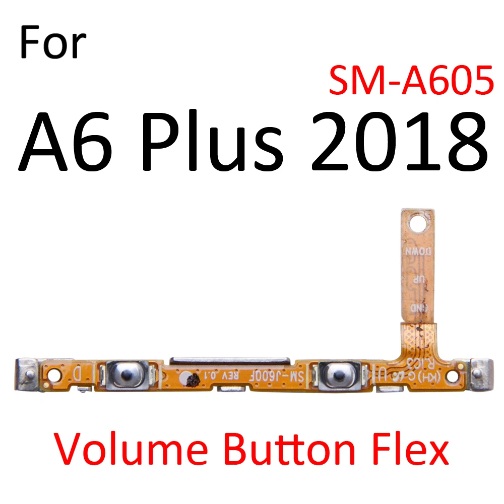 Power On Off Button Volume Switch Key Control Flex Cable Ribbon For Samsung Galaxy A8 A6 A7 A5 A3 2018 2017 Repair Part