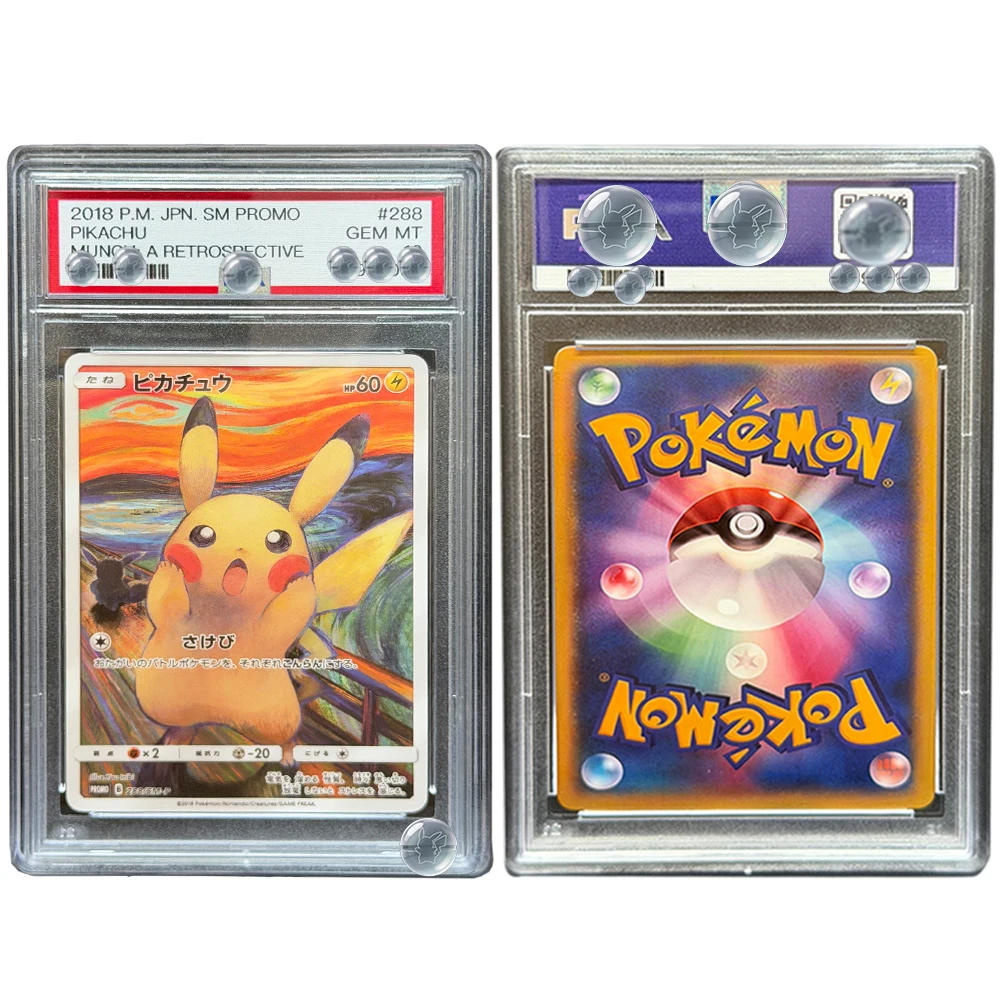 

2018 P.M. JPN. SM PROMO PIKACHU MUNCH: A RETROSPECTIVE DIY Proxy PTCG Graded Collection Card Special Art Rare GEM MT 10 Card