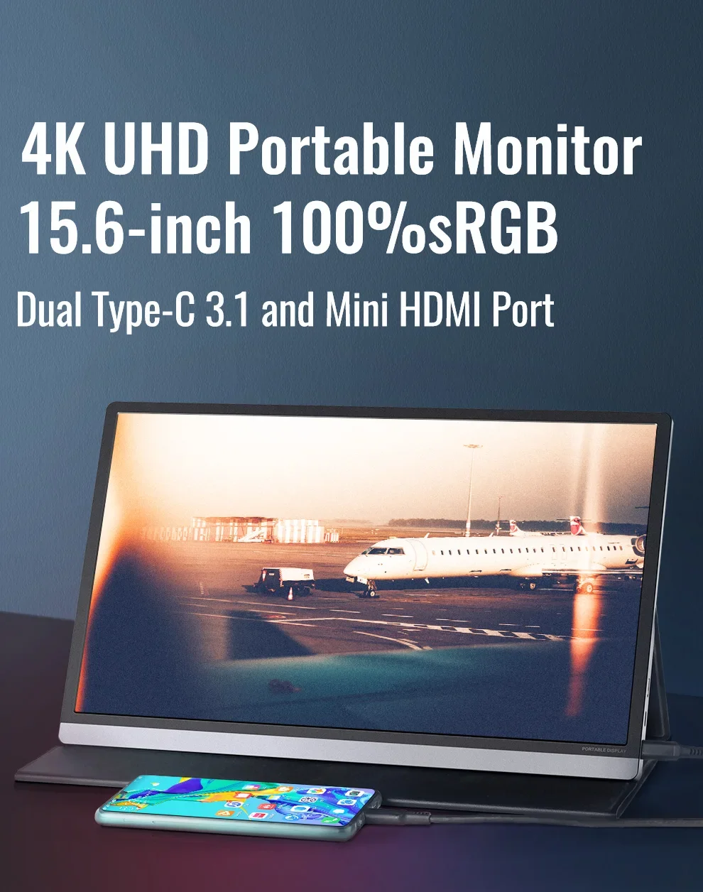 Moniteur Portable Ultra-Mince IPS pour Ordinateur Portable, OEM 11.6, 14, 15.6, 16, 17.3 Pouces, 1080P, 2K, 4K, 60Hz, 120Hz, 144Hz, 165Hz