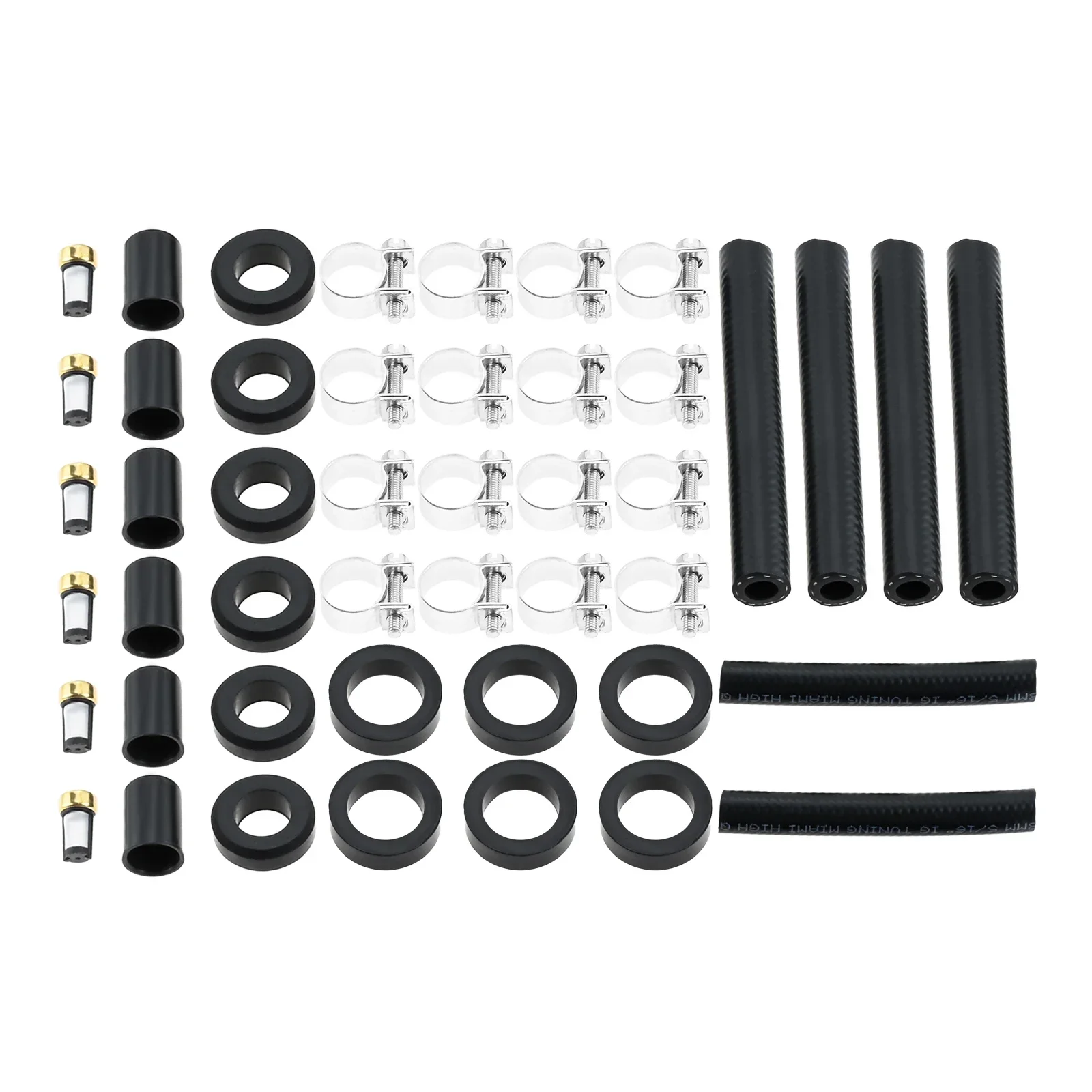 6 Sets 0280150116 Rubber Fuel Injectors Seals Repair Kit for