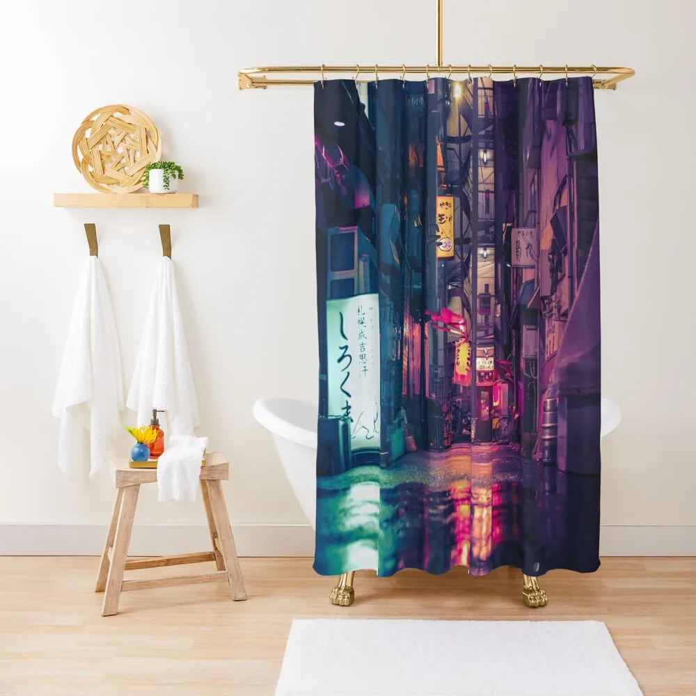 Film Noir Tokyo Shower Curtain Cover Curtain Funny Shower Curtain