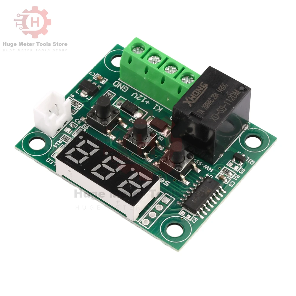 Dc 12V Digitale Temperatuurregelaar Module Verstelbare Koeling Verwarming Temperatuurregelaar Ntc Sensor Sonde Thermostaat