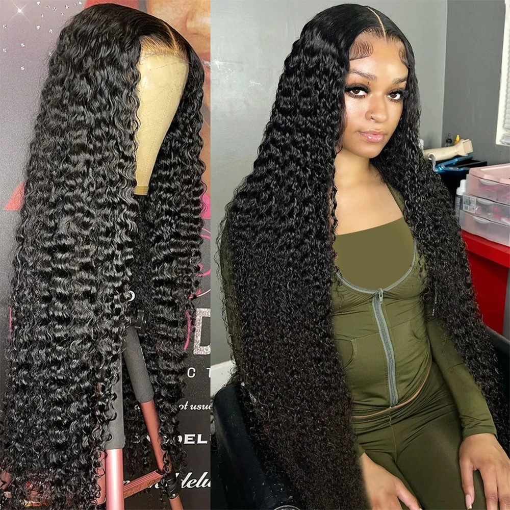 

Deep Wave Glueless Wigs 13x4 Lace Frontal Human Hair Ready To Wear Curly 7x5 Lace Front Wig Preplucked For Women Pre Cut No Glue