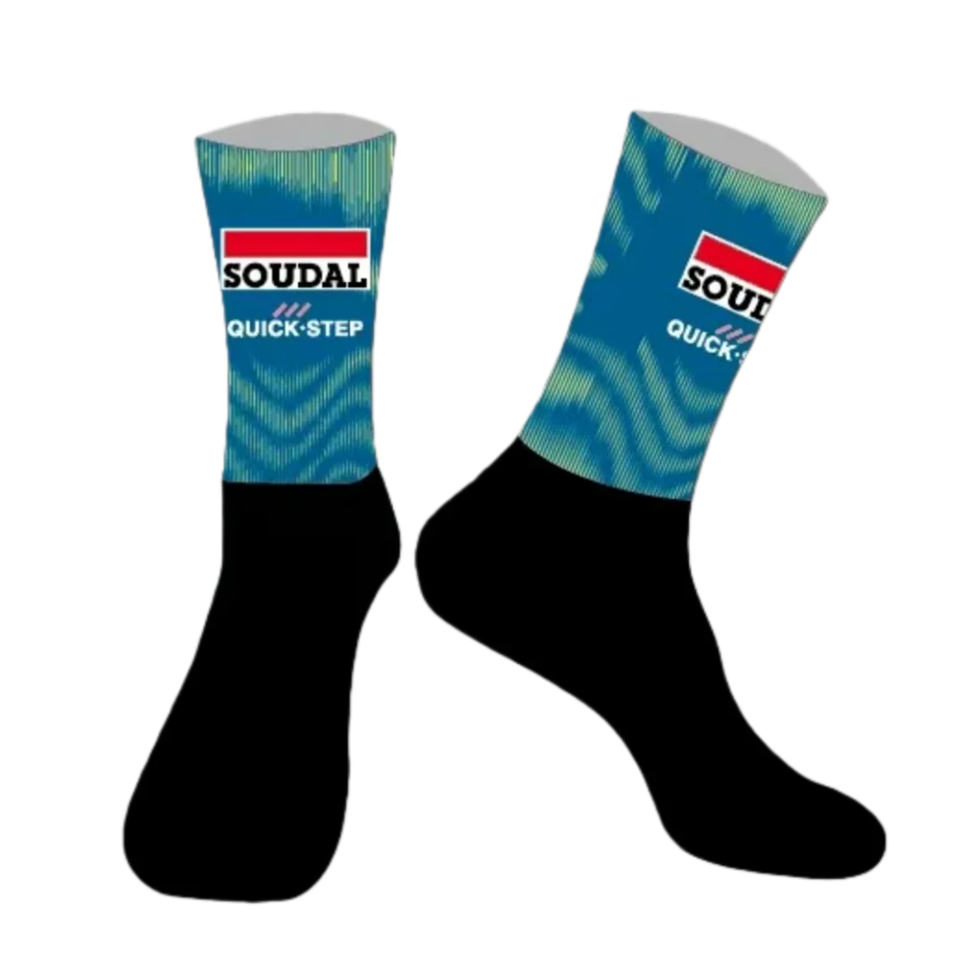 

Велосипедные носки LASER CUT ONE PAIR 2026 SOUDAL QUICK STEP Team, противоскользящие, дышащие, для мужчин и женщин