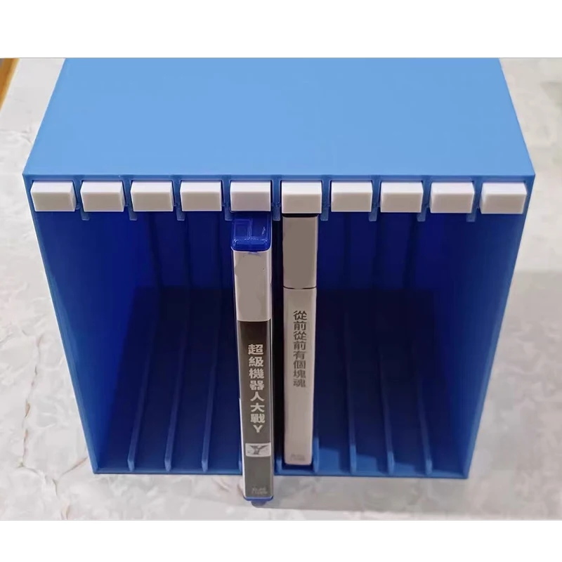 

Для консоли PS5 — синий всплывающий держатель для дисков с 3D-печатью, подставка для хранения 5 игр, современный игровой аксессуар