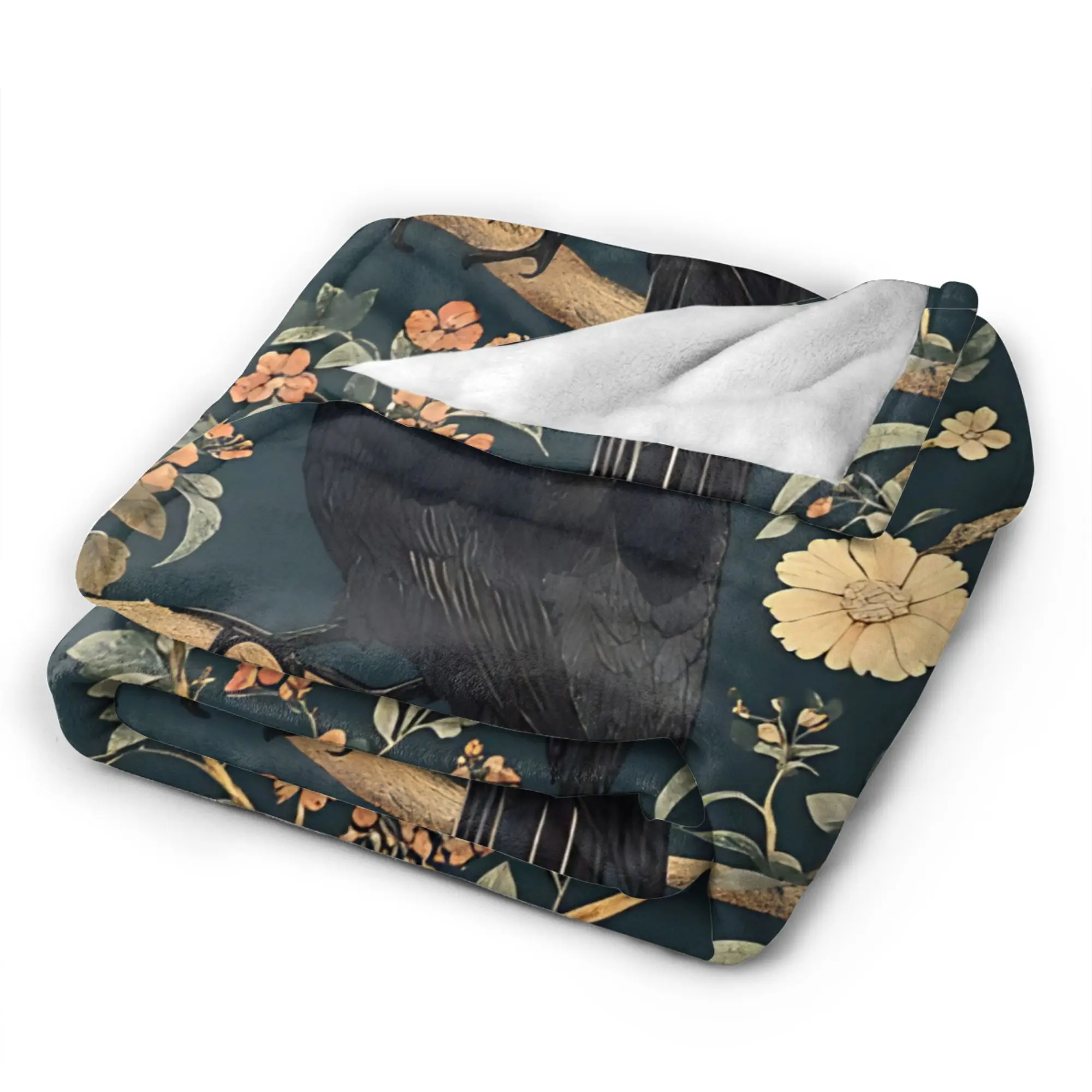William Morris bird  Blanket  Warm Soft Print Plush Throw Blanket For Girls Boys Couch  Sofa Bed Flannel Bedspread Bed Cover