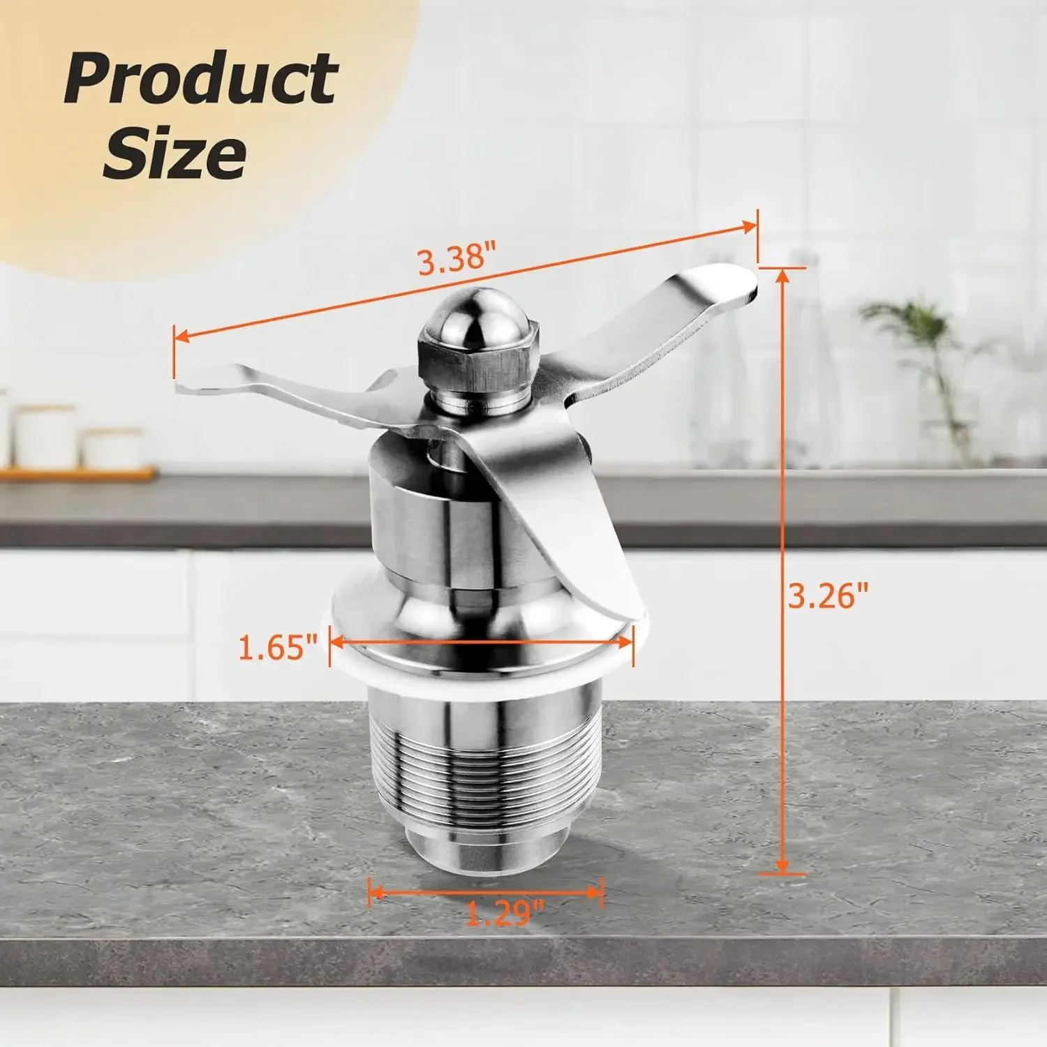502977 Blending Assembly Blade Cutting Assembly Blender Part 502975 18396 Compatible with Waring CB6 / CB10 / CB15 Gallon Blende