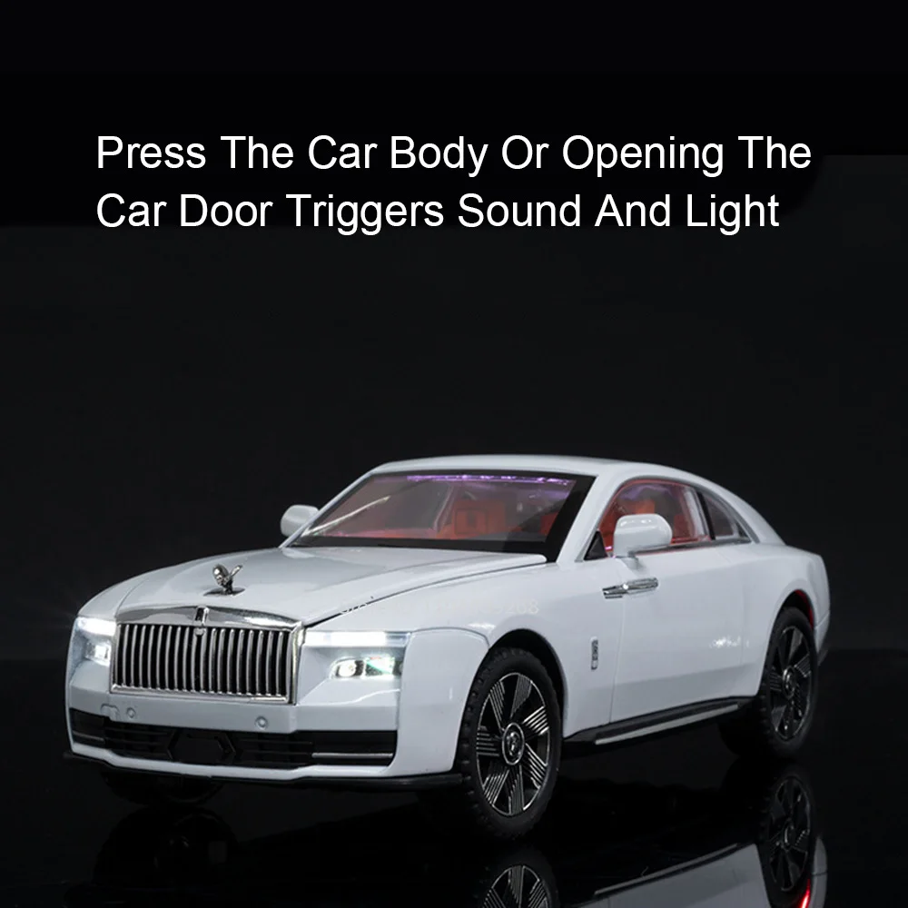 1:24 Rolls-Royce Spectre Cullinan Masory Automodell Spielzeug Sound Licht Stoßdämpfung Fahrzeugmodelle Desktop Ornamente Geschenk