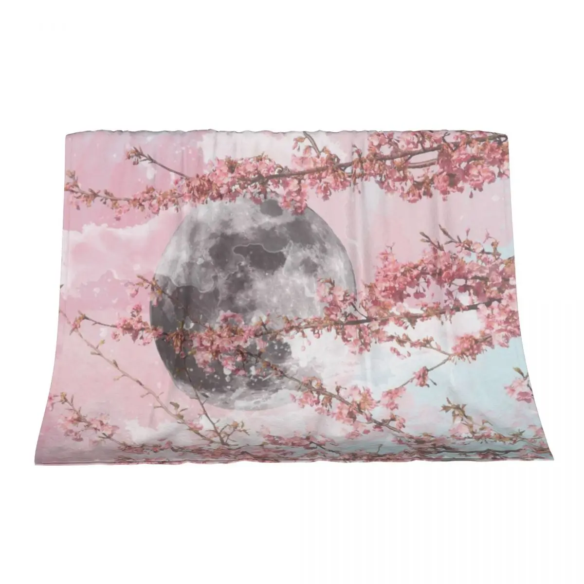 

Spring Moon Throw Blanket heavy to sleep christmas gifts Cute Blankets