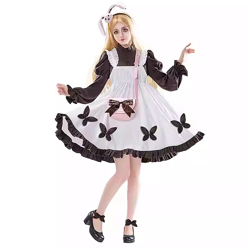 أزياء أليس دي روس التأثيرية للهالوين، حفلة لعب الأدوار في عيد الميلاد، لعبة المعرض الهزلي، مقاس أليس S-XL الهوية الجديدة V #6