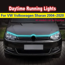 For VW Volkswagen Sharan 2004-2020 12V LED DRL Daytime Running Light Waterproof Flexible Decorative Ambient Lamp Light Strip