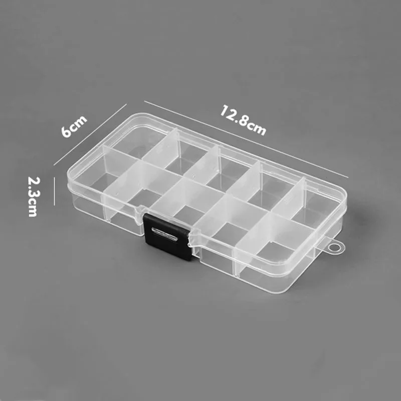 10 Slots (Verstelbare) Plastic Sieraden Doos Opslag Case Craft Sieraden Organizer Kralen Diy Sieraden Maken Joyero Organizador Z28