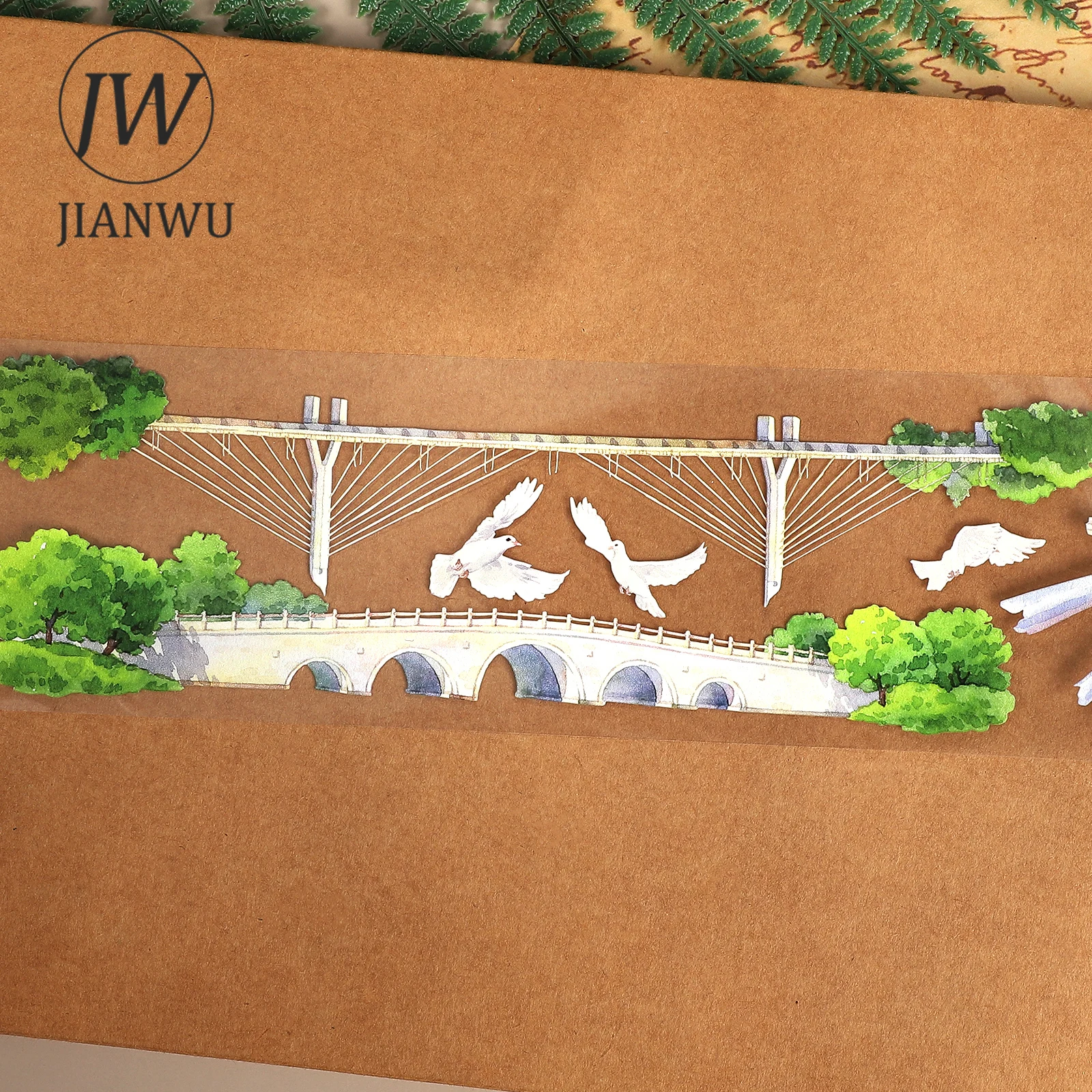 เทป PET ลายวินเทจ 70 มม.*5.4 ม. ลายดอกไม้ ทางเดิน วัสดุตกแต่งสำหรับงานคอลลาจ สมุดภาพ DIY สร้างสรรค์ อุปกรณ์เครื่องเขียน