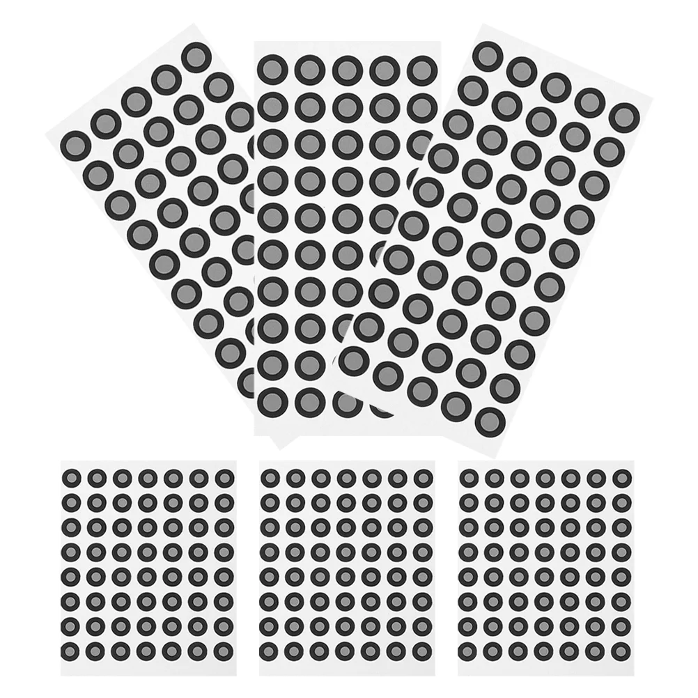 6 Sheets Marking Point Stickers 3d Marker Dots Scanning Markers Reflector Reference Points for Ink Reflective