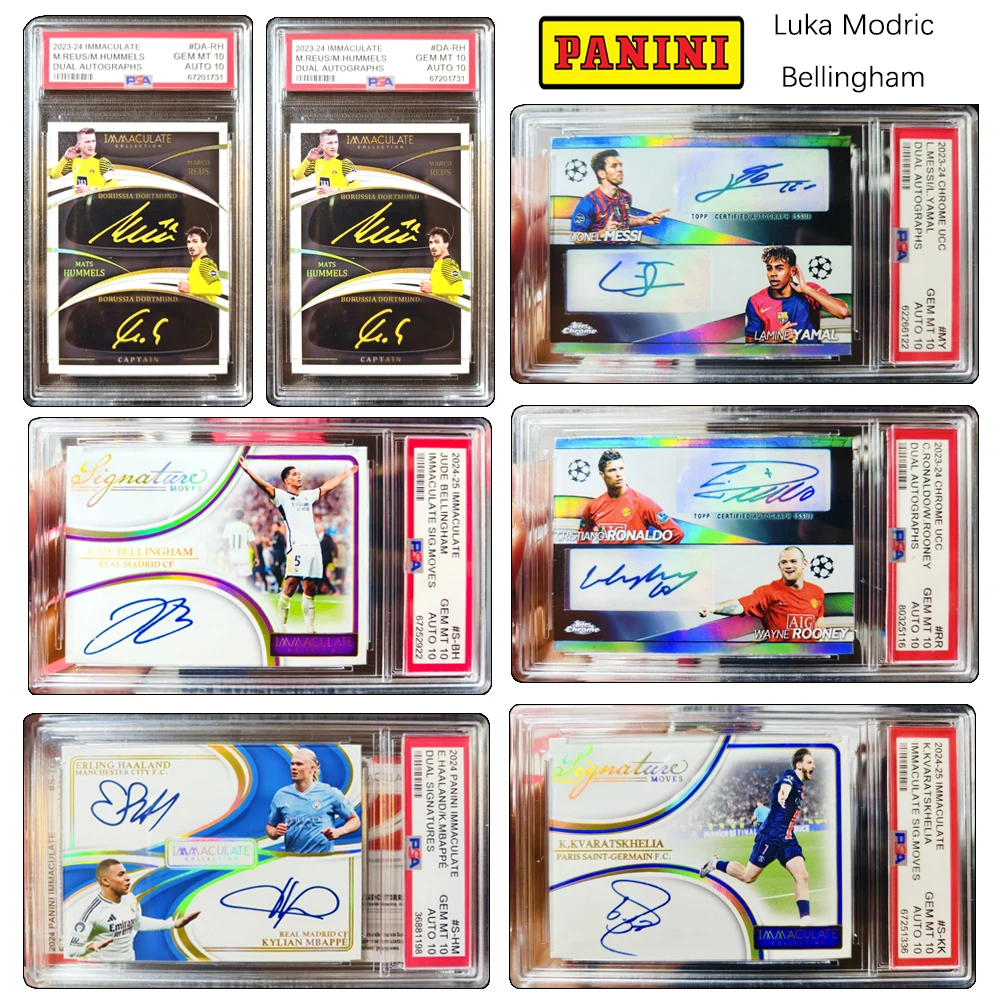 

Panini DIY Mbappe Haaland Messi Yamal Bellingham Modric домашняя подпись рейтинг Коллекционная открытка Кирпичи подарок на день рождения для мальчиков