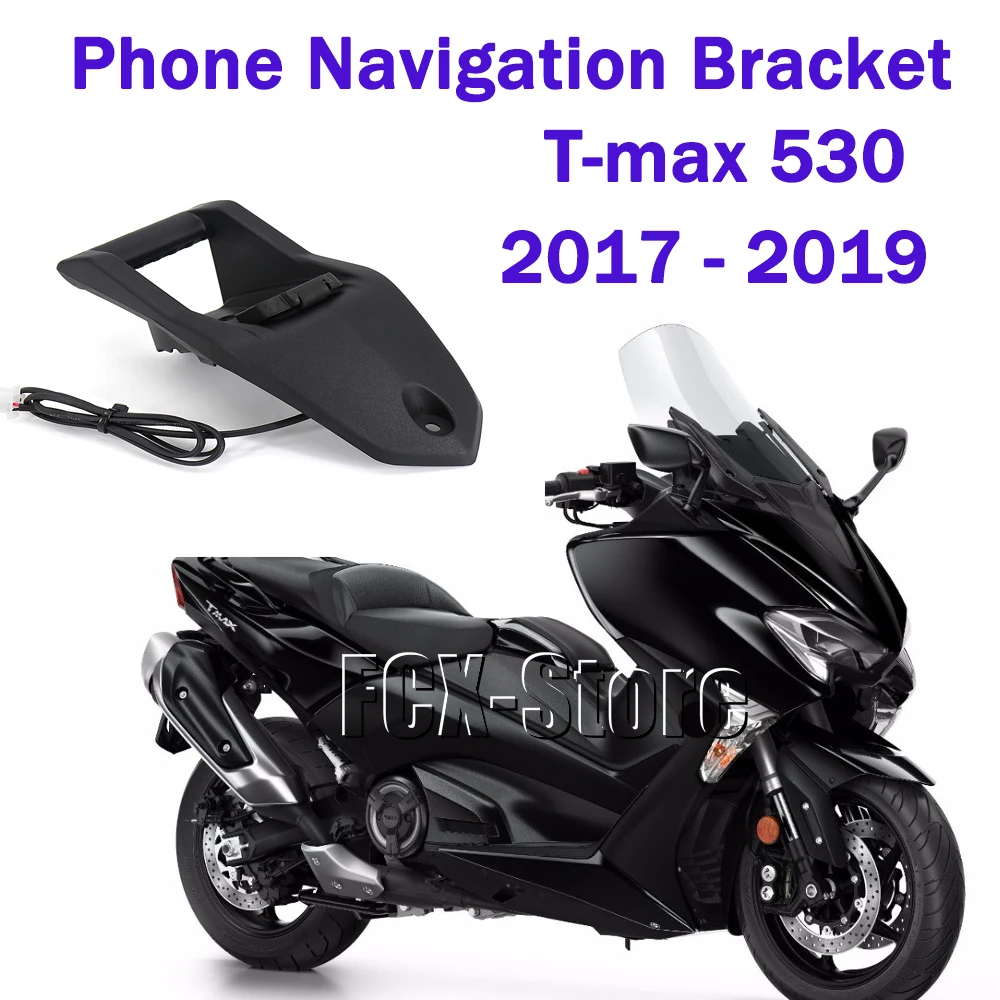 NEW Motorcycle GPS Phone Navigation Bracket USB Charging Port Holder Mount 2021 2020 2019 2018FOR YAMAHA X-MAX XMAX 125 300 400