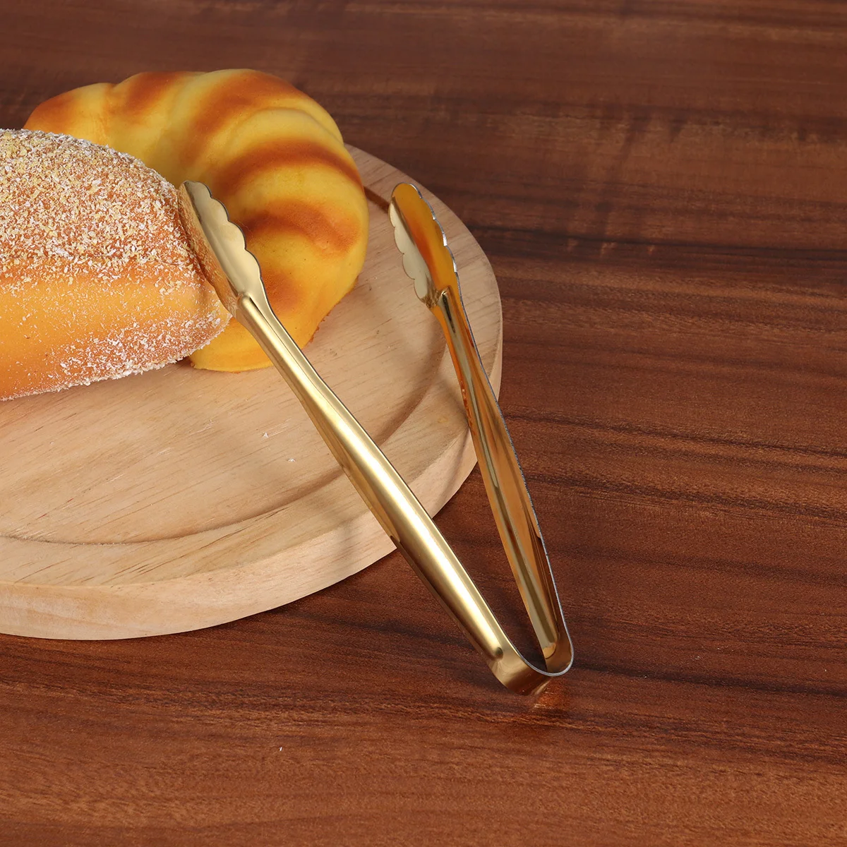 

4Pcs Stainless Steel Mini Food Serving Tongs 15Cm Heat Resistant Ice Cube Bread Clip for Home Bar Kitchen Party Camping Buffets