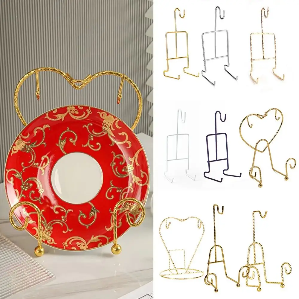 Durable Metal Cup and Saucer Display Stand Decorative Storage Organizer Tea Cup Storage Rack Iron Cup Stand Home Kitchen