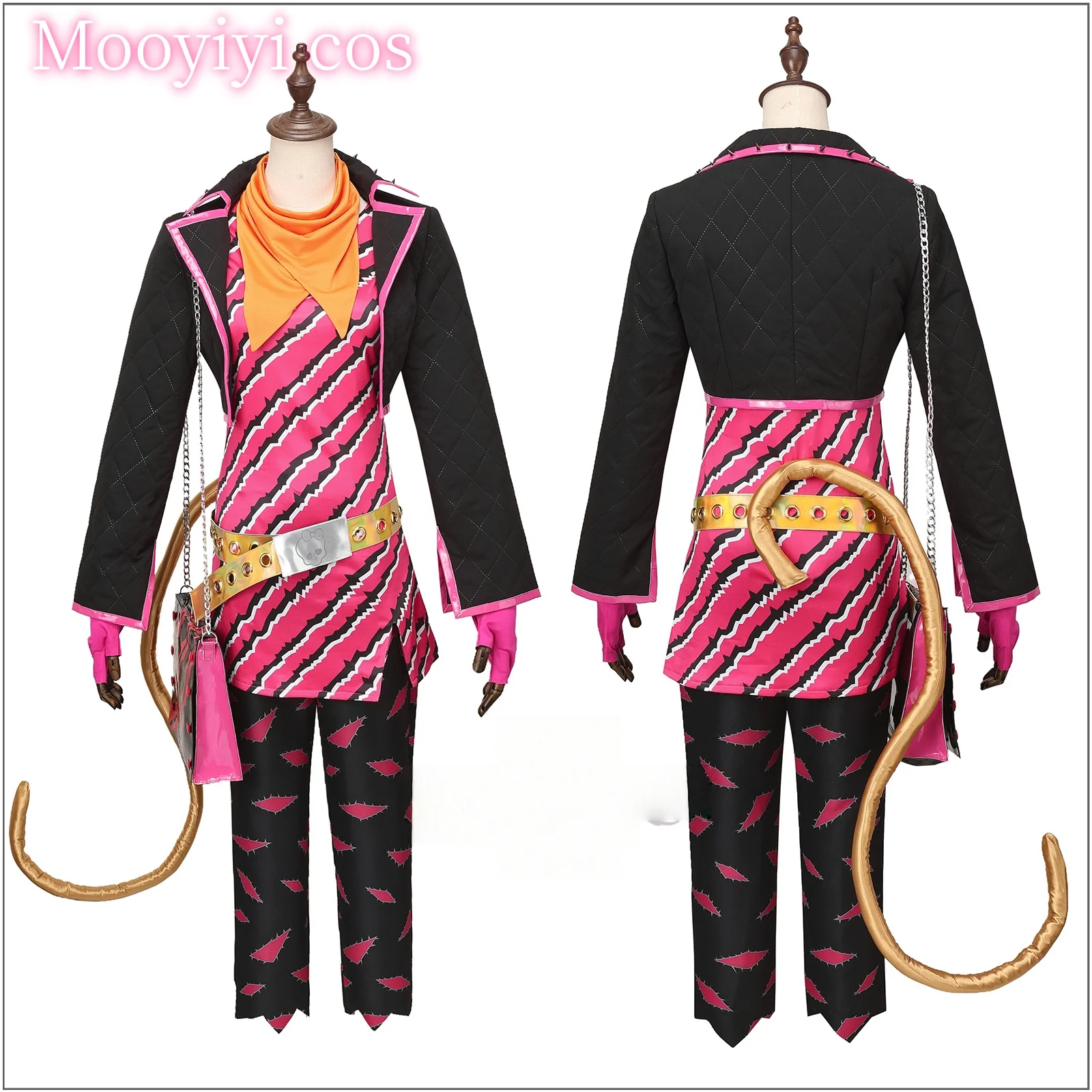 Disfraz de monstruo a rayas Toralei, disfraz de Halloween, Navidad, exposición de cómic, vestido de Anime para mujer, XS-3XL en stock