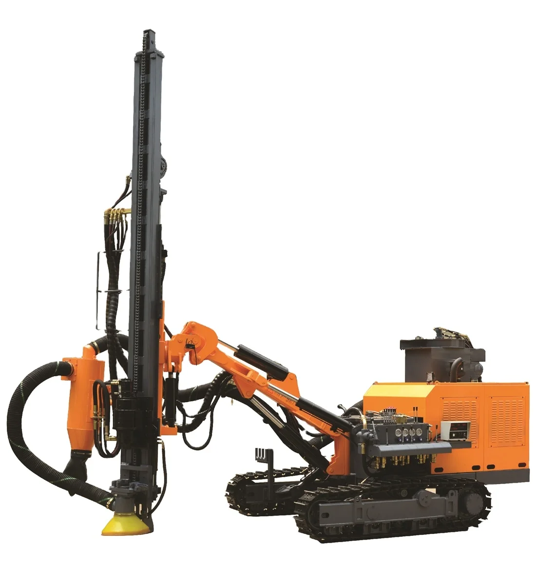 High-Torque Hydraulic Crawler Downhole DTH Drill Rig for Foundation Piling and Rock Anchoring Construction Work