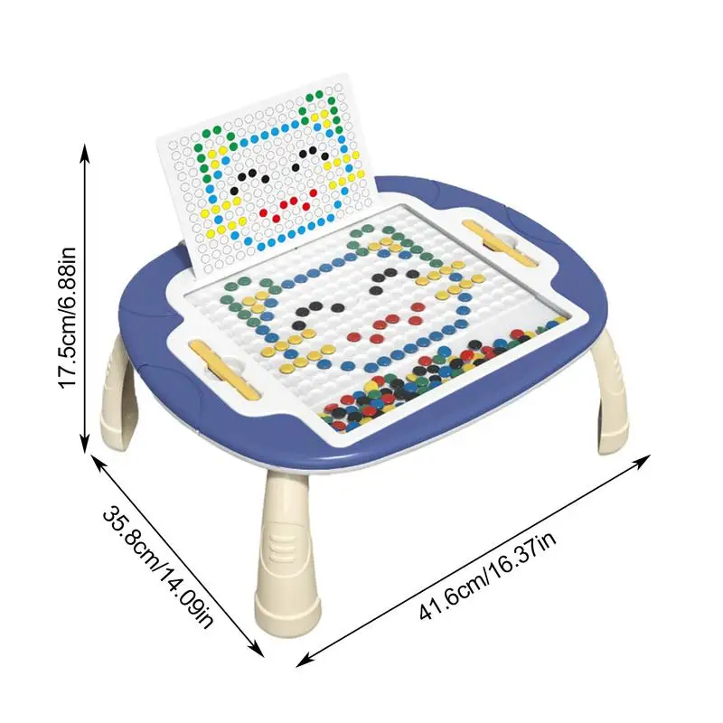 Kids Toys Magnetic Drawing Board Learning Doodle Board With Magnet Beads Large Magnetic Dot Art Montessori Toys Magnetic Dots