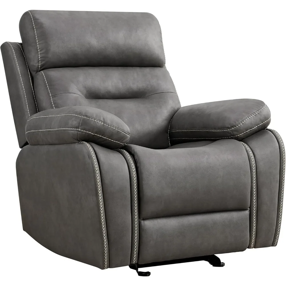 レザーリクライニングチェア、大人用マニュアルソファロッカー、リビングルーム、寝室、ホームシアターの座席に最適な、アームレストがたっぷりと詰め込まれています。