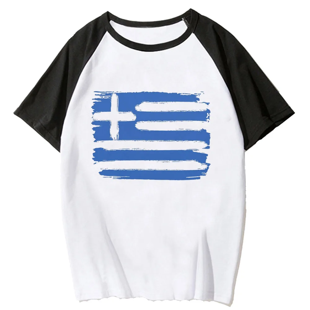 Greece top women funny Y2K top female anime clothes