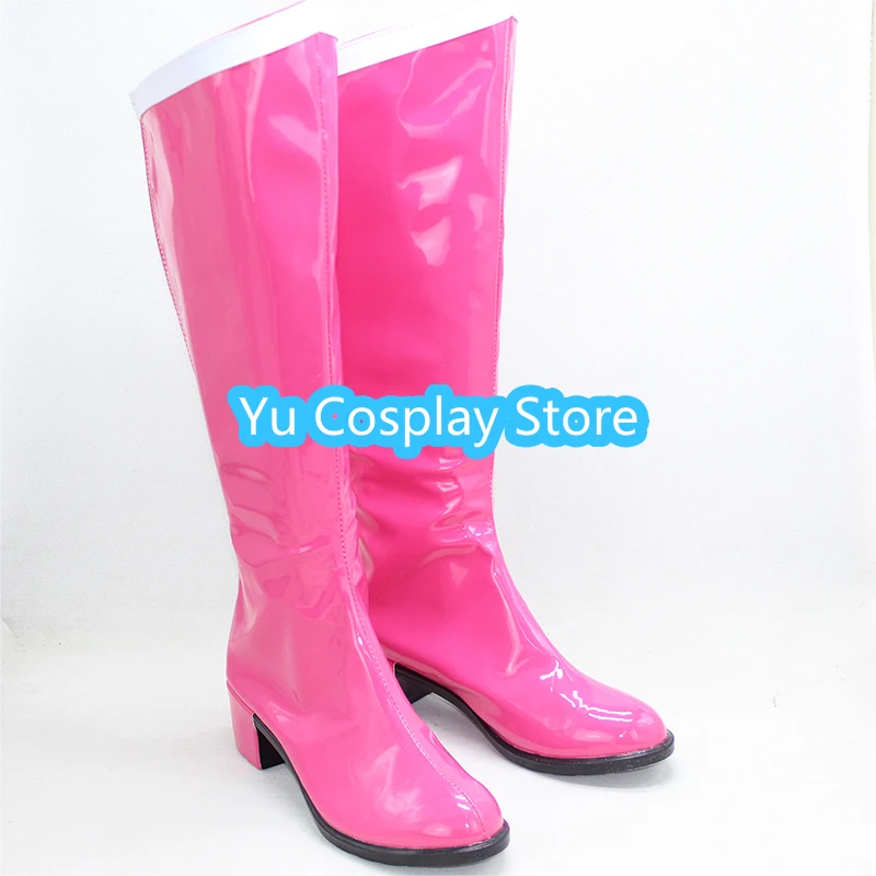 Tsukino usagi cosplay sapatos serenidade cosplay prop sapatos de couro do plutônio botas de halloween feito sob encomenda