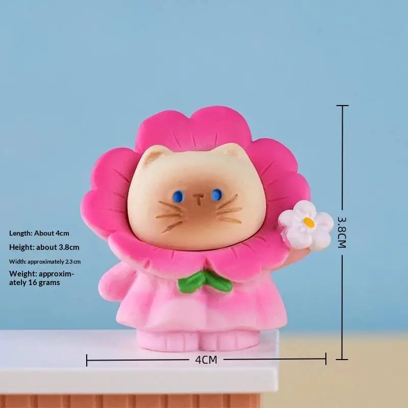 New Cartoon Fadcute Cat PAI Series Resin Figurine Ornament Premium Texture Holiday Home Decoration Model Toys Surprise Gifts