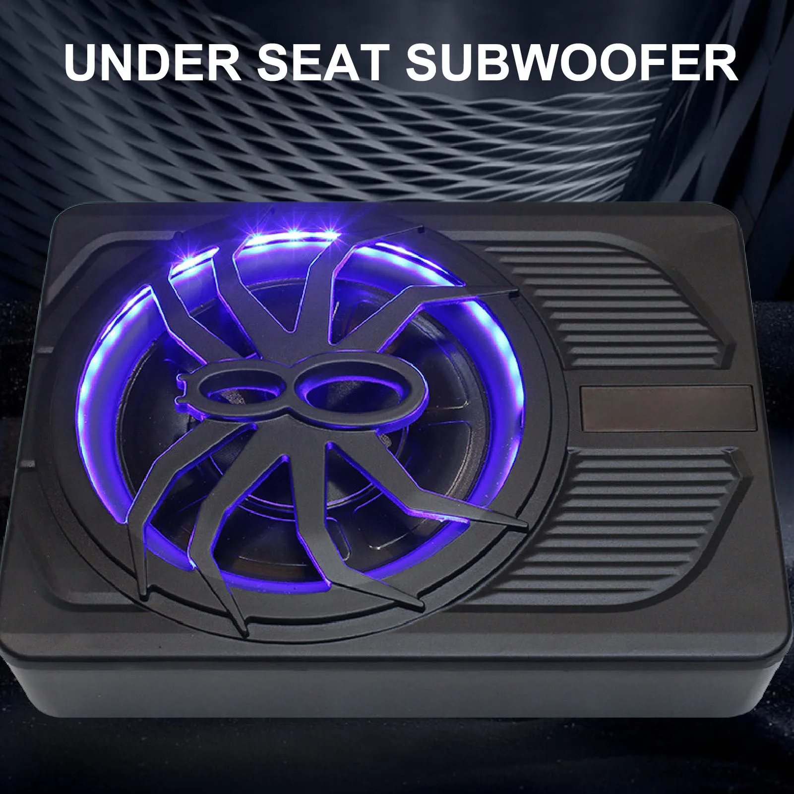 10in 800W with LED Atmosphere Light Excellent Heat Dissipation PerformanceCar Slim Underseat Powered Car Subwoofer